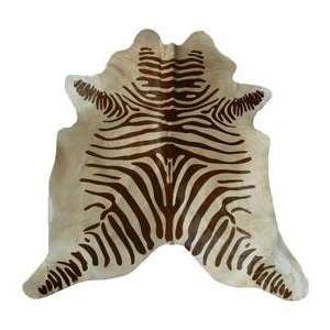   Zebra Brown Light Beige Returnable Sample Swatch Area Rug Home