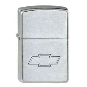  Zippo Chevy Embossed Pocket Lighter (Silver, 5 1/2 x 3 1/2 