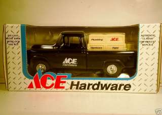 ERTL 1955 CHEVY CAMEO ACE HARDWARE DIECAST METAL BANK  