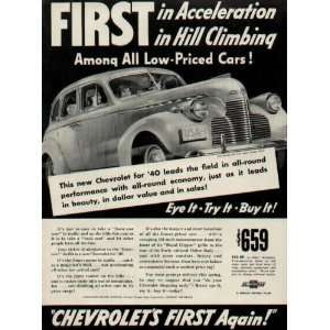 FIRST in Acceleration, in Hill Climbing, Among All Low Priced Cars 