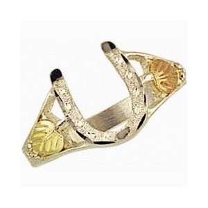Beautiful Authentic Black Hills Gold Diamond cut Gold Sterling silver 