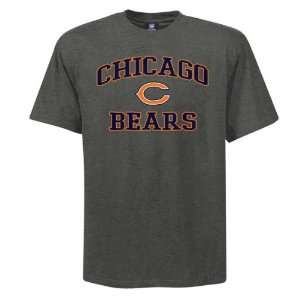  Chicago Bears Grey Heart and Soul II T Shirt: Sports 