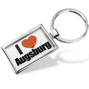 Keychain I Love Augsburg region: Bavaria, Germany   Hand 