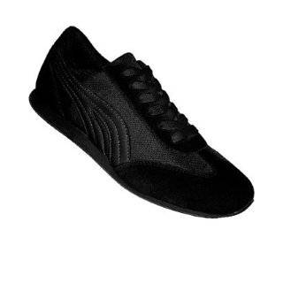 Aris Allen Womens Black Retro Runner Styled Dance Sneaker with Suede 