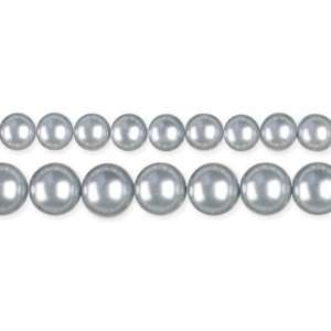 Pearls & Chain  Pearls 6 & 8mm 134/Pkg Light Grey: Arts 