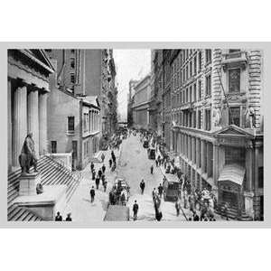  Vintage Art Wall Street, 1911   02414 3: Home & Kitchen