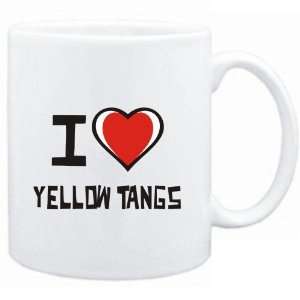 Mug White I love Yellow Tangs  Animals:  Sports 