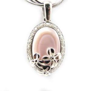  Necklace silver Scarlett pink.: Jewelry