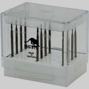  GROBET PANTHER BURS CONE SQUARE CUT #23 SET OF 12: Home 