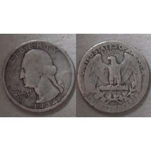  1934 U. S. Washington Silver Quarter: Everything Else