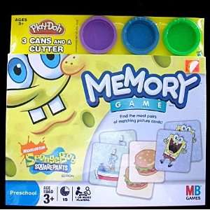   Memory Game with Bonus Playdoh & Play doh Cutter: Toys & Games