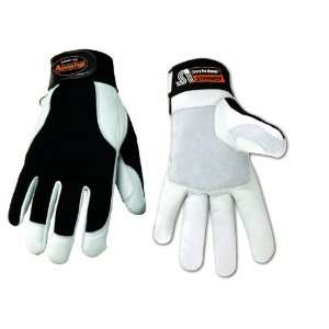 Steiner 0944L Ironflex Work Gloves, Advantage Grain Goatskin Black 