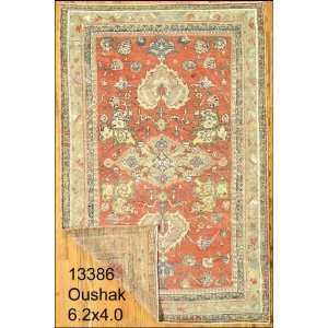    4x6 Hand Knotted Oushak Turkey Rug   40x62