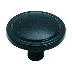   Knob Harmony Matte Black, 1 3/16 Inch Diameter