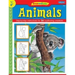  10 Pack TEACHER CREATED RESOURCES DRAW AND COLOR ANIMALS 