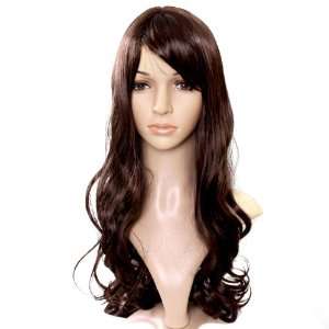    6sense Charming Super Long Wavy Costume Wig Brown Hair: Beauty