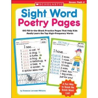 Sight Word Poetry Pages: 100 Fill in the Blank Practice Pages That 
