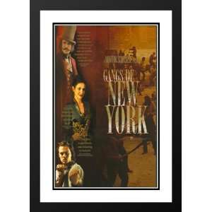 Gangs of New York 32x45 Framed and Double Matted Movie Poster   Style 