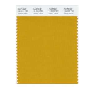  PANTONE SMART 15 0953X Color Swatch Card, Golden Yellow 