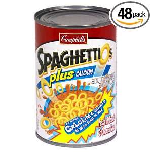 Campbells Spaghettios Plus Calcium, 15 Ounce Can (Pack of 48)  