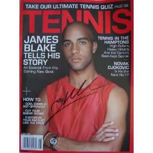  James Blake autographed 2007 Tennis magazine Everything 