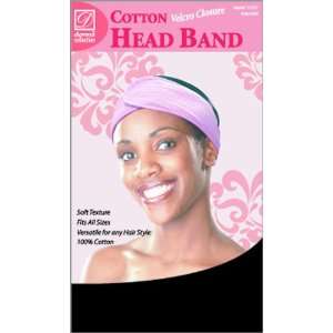  Donna Collection Cotton Head Band Black #11078: Beauty
