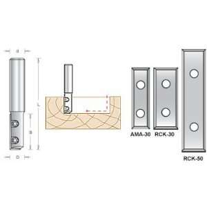  Amana Tool RC 1154 CNC Insert Straight 1 Flute x 1/2 Dia x 