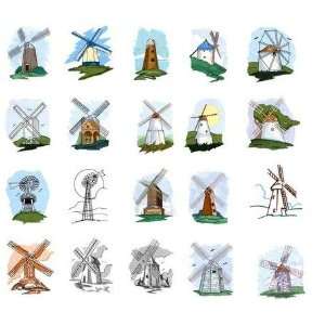  OESD Embroidery Machine Designs CD Windmills 1: Kitchen 