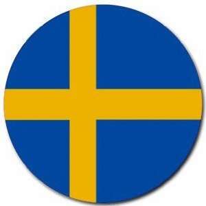  Sweden Flag Round Mouse Pad: Office Products