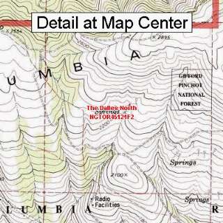  USGS Topographic Quadrangle Map   The Dalles North, Oregon 