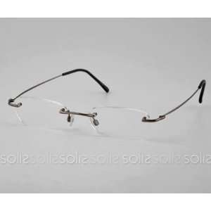 Eye Candy Eyewear   Rimless Reader Glasses with Silver Frame RD538 