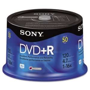  SONY DVD+R Discs 4.7GB 16x 50/Pack Store Home Movies 