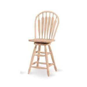   Windsor Swivel Stool with Steambent Arrows   1206 24: Home & Kitchen