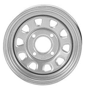 Steel Wheel   12x7   4+3 Offset   4/156   Silver, Wheel Rim Size 12x7 
