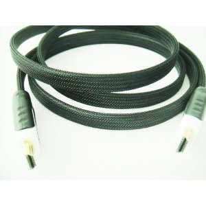  15ft Flat HDMI to HDMI 1.4v Cable (Black / White 