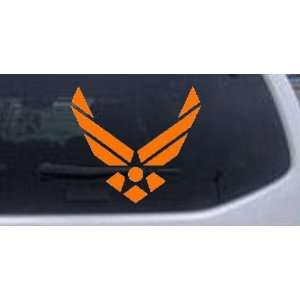 Orange 20in X 17.9in    US Air Force Military Car Window Wall Laptop 