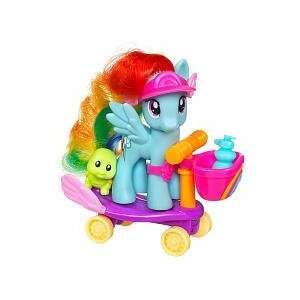  Fashion Ponies Ride Along With Rainbow Dash: Toys & Games