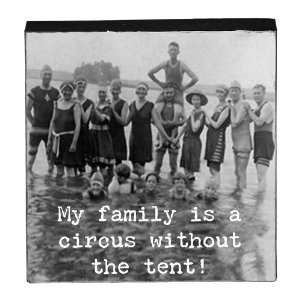  Trash Talk by Annie Family Circus Square Sitter Sign 