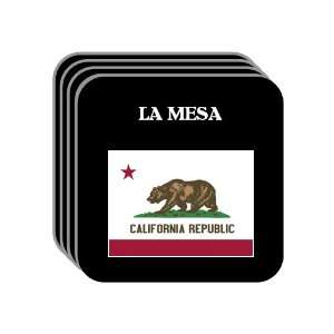  US State Flag   LA MESA, California (CA) Set of 4 Mini 