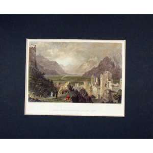   : View Ruins Episcopal Palace Sion 1840 Hand Coloured: Home & Kitchen