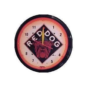  Red Dog Beer Neon Clock 20: Home Improvement
