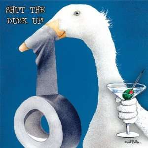  Paper Products Bev.nap Shut The Duck Up: Home & Kitchen