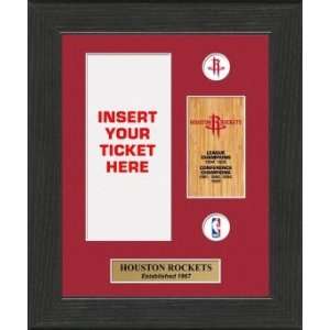  Houston Rockets Framed Ticket Display