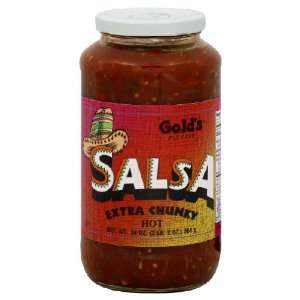  Golds, Salsa Xtra Chnky Hot, 34 OZ (Pack of 12) Health 