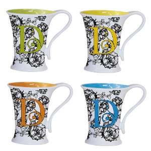  Ceramic Mug 9oz Set of 4, Gablecrest D: Kitchen & Dining