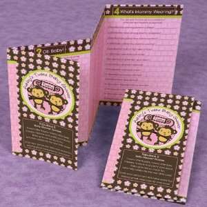   Twin Monkey Girls Personalized Baby Shower Games: Toys & Games