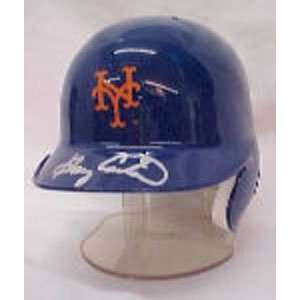  Gary Carter Memorabilia Signed New York Mets Mini Batting 