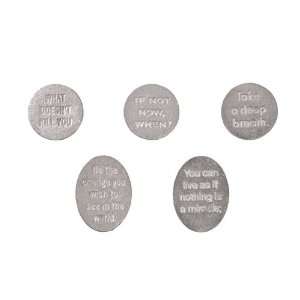  Inspirational Quotes Pewter Pocket Charms 