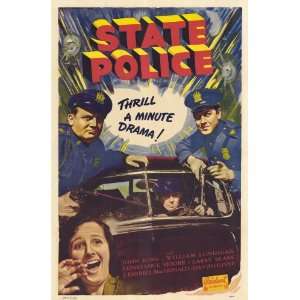 State Police Movie Poster (11 x 17 Inches   28cm x 44cm) (1938) Style 
