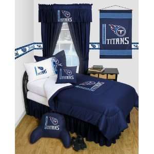   Locker Room Bed Skirt   Tennessee Titans NFL /Color Midnight Size Full